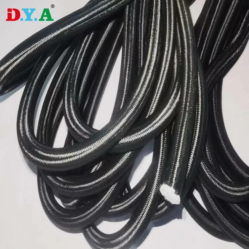 Custom Width 8-12mm Heavy Duty Tie Down Elastic Rope Polyethylene Latex Bungee Cord for Trampoline