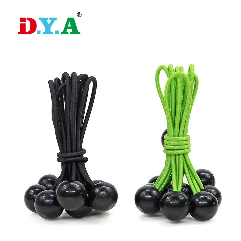 4mm Ball Bungee Cord Canopy Tent Trampoline Tie Down Elastic Cord with Plastic Ball