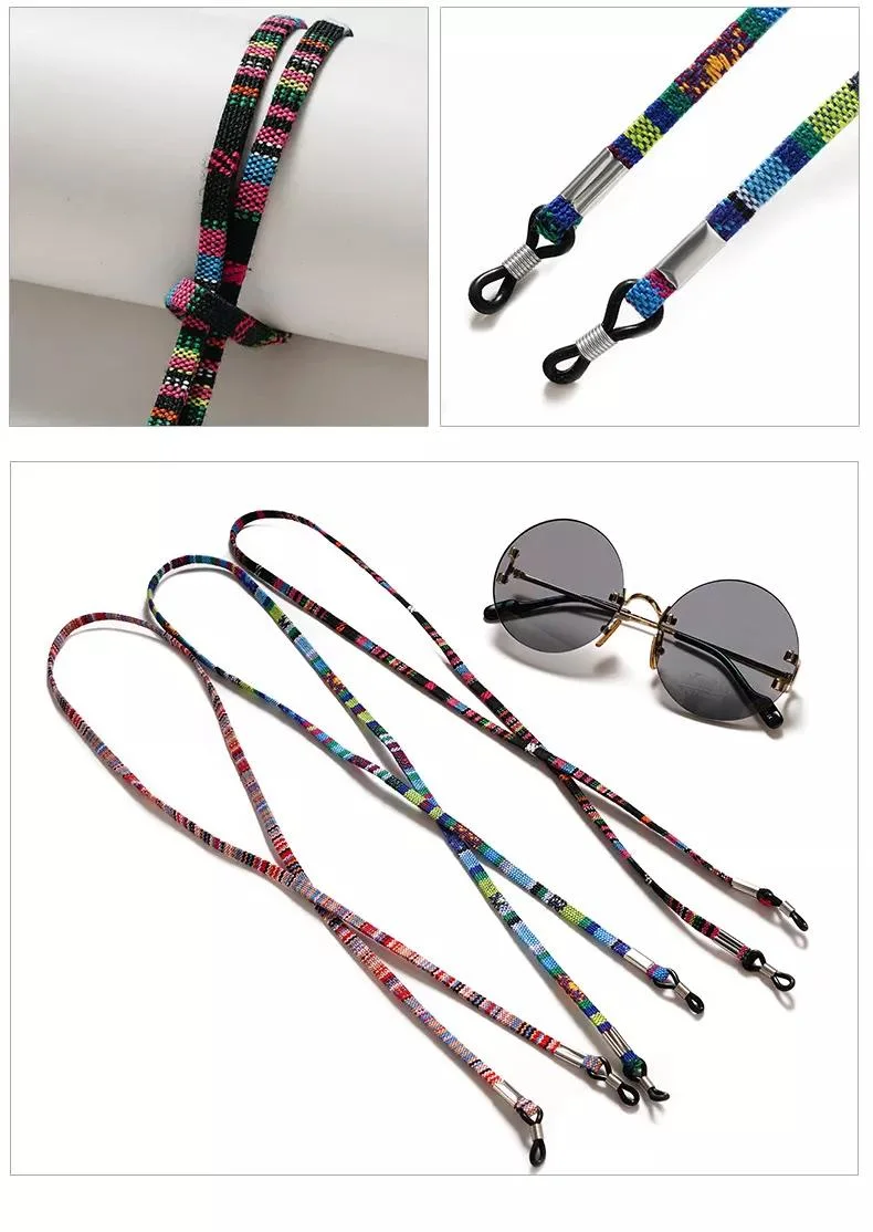 Practical Cotton Neck String Cord for Glasses Sunglasses Retainer Strap Eyewear Lanyard High-End Ethnic Rope Eyeglasses Chain