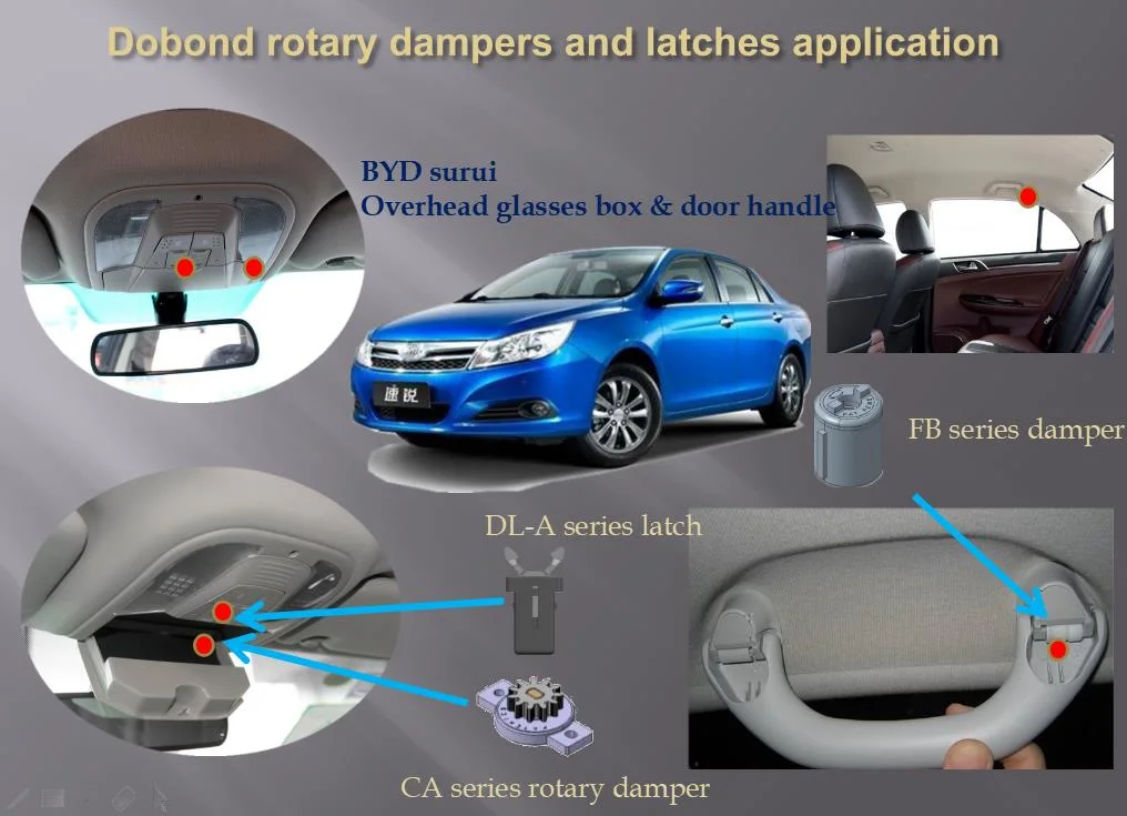 Wholesale Precision Plastic Component Door Catches Latches for Interior Overhead Console