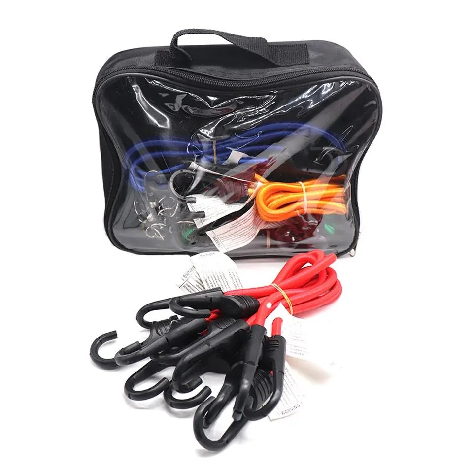 Kingslings 12PC Heavy Duty Bungee Cord with Carabiner Hook Set