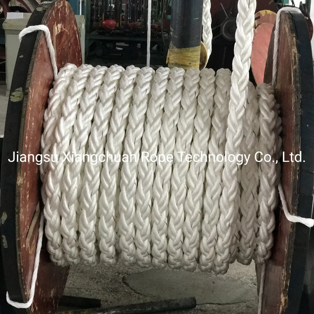 Impa Polyester Cover 12 Strand Braided Synthetic Nylon/PP/PE/UHMWPE/Hmpe Plastic Tow Marine Towing Winch Rope for Mooring and Offshore