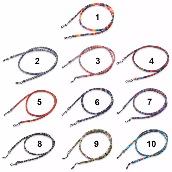 Praktische Halsschnur aus Baumwolle für Brillen, Sonnenbrillen, Haltegurt, Brillenband, hochwertige ethnische Seil-Brillenkette