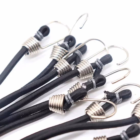 Kingslings 12-teiliges robustes Bungee-Seil mit Karabinerhaken-Set